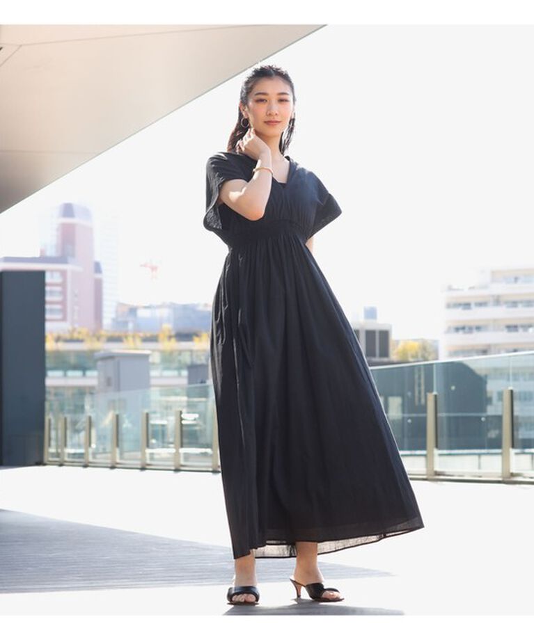Demi-Luxe BEAMS 「MARIHA × Demi-Luxe BEAMS / 別注 夏の光のドレス ソリッド」|ワンピース|