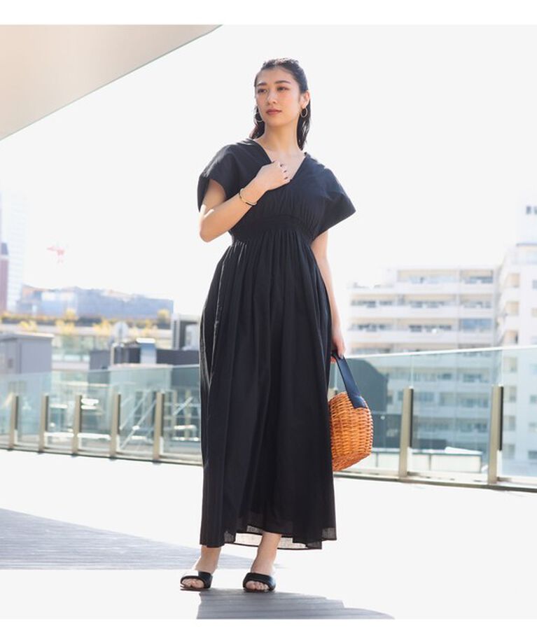 Demi-Luxe BEAMS 「MARIHA × Demi-Luxe BEAMS / 別注 夏の光のドレス ソリッド」|ワンピース|