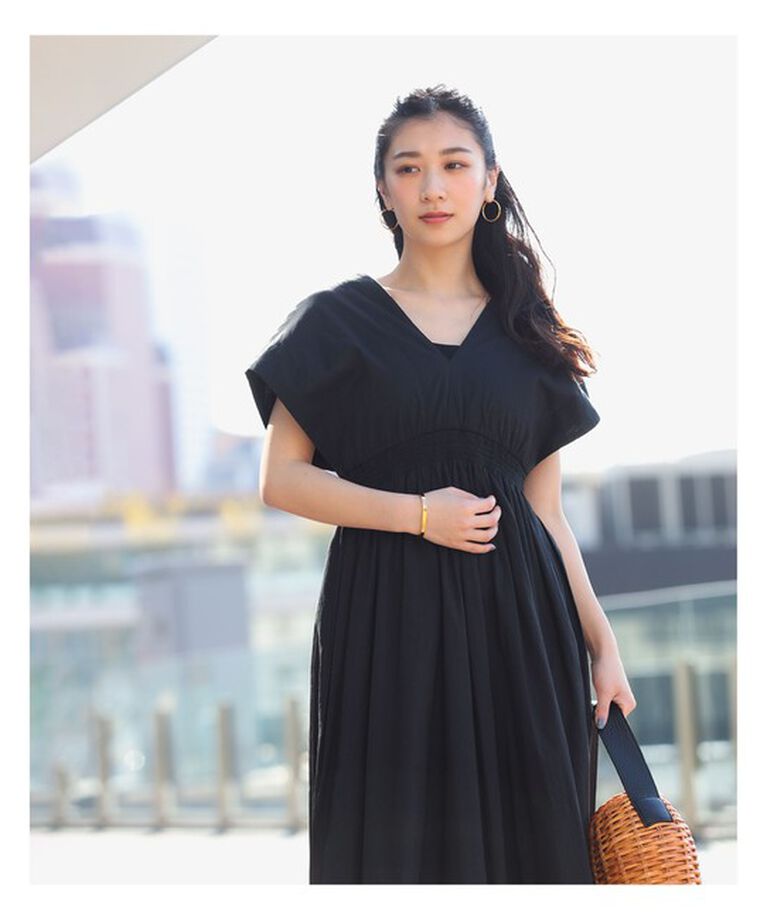 Demi-Luxe BEAMS 「MARIHA × Demi-Luxe BEAMS / 別注 夏の光のドレス ソリッド」|ワンピース|