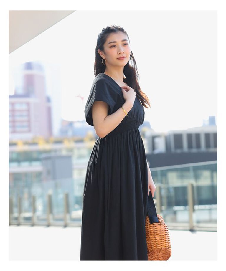 Demi-Luxe BEAMS 「MARIHA × Demi-Luxe BEAMS / 別注 夏の光のドレス ソリッド」|ワンピース|