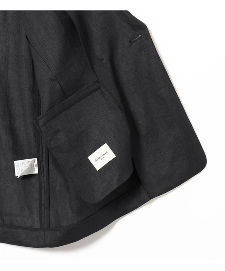 Demi-Luxe BEAMS 「Demi-Luxe BEAMS /  ダブル ブレスト リネン ジャケット」|ダッフルコート|