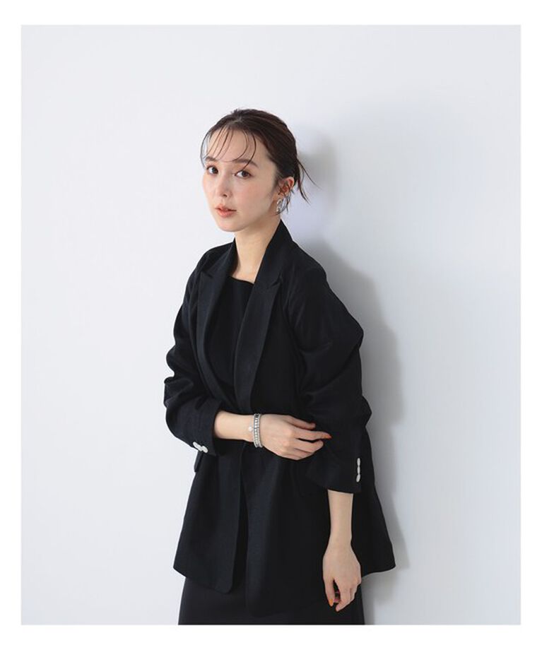 Demi-Luxe BEAMS 「Demi-Luxe BEAMS /  ダブル ブレスト リネン ジャケット」|ダッフルコート|