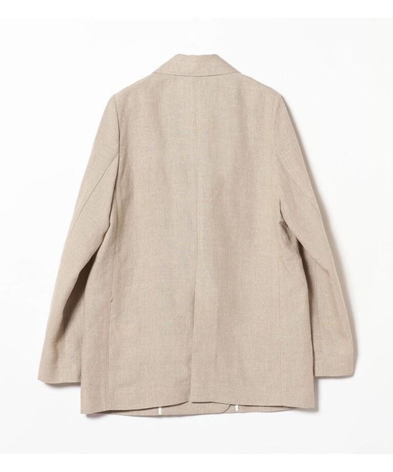 Demi-Luxe BEAMS 「Demi-Luxe BEAMS /  ダブル ブレスト リネン ジャケット」|ダッフルコート|