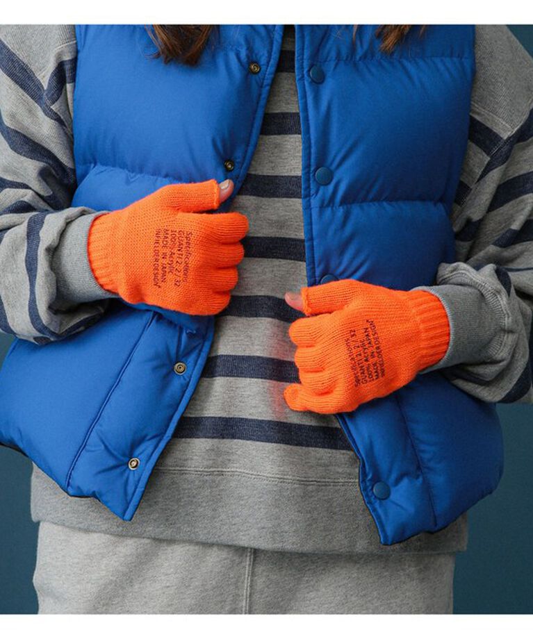 BEAMSBOY「【別注】INFIELDER DESIGN / ネオン グローブ」|手袋|NEON_ORANGE