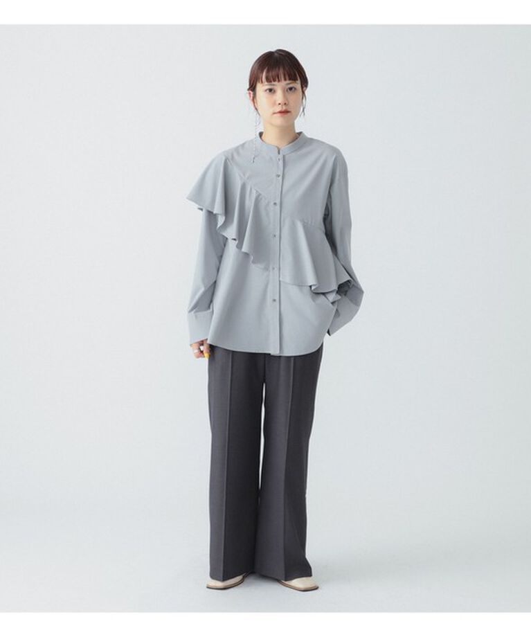 Ray BEAMS 「RBS / アシメ ラッフル シャツ」|シャツ・ブラウス|