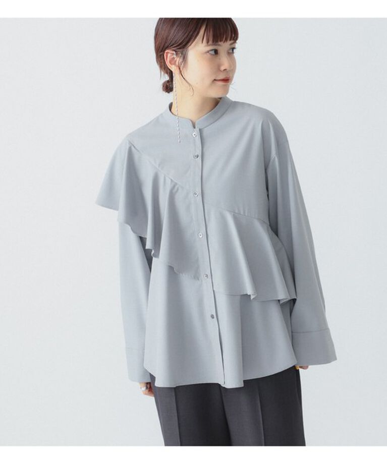 Ray BEAMS 「RBS / アシメ ラッフル シャツ」|シャツ・ブラウス|