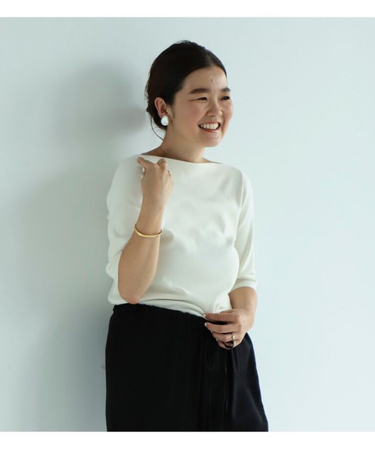 Demi-Luxe BEAMS 「シンプル ボートネックニット .M」|ニット・セーター|