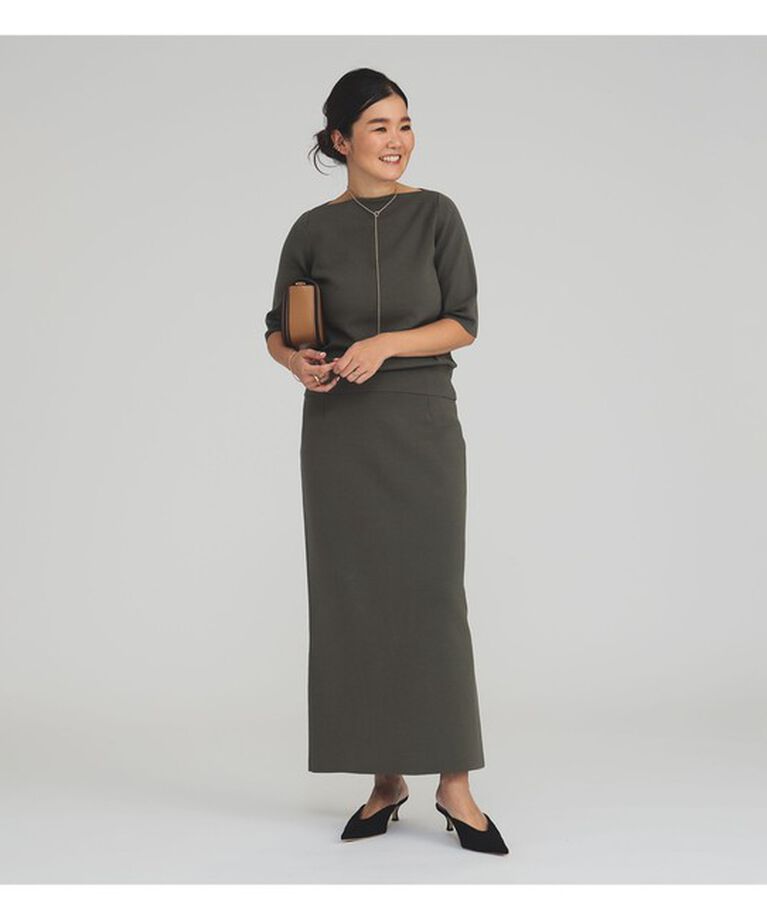 Demi-Luxe BEAMS 「シンプル ボートネックニット .M」|ニット・セーター|