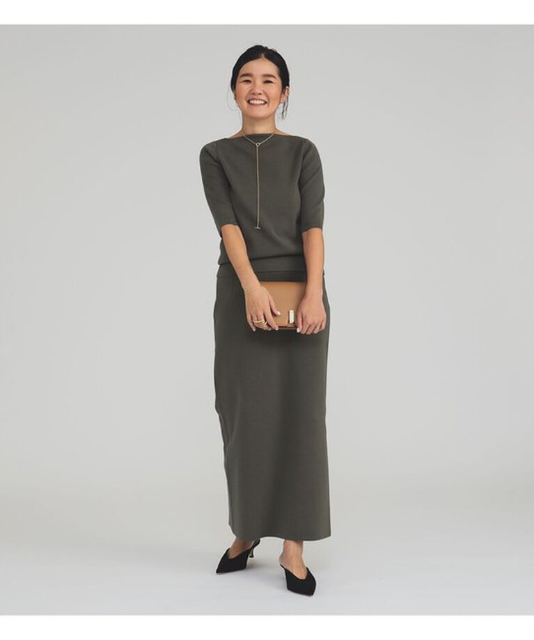 Demi-Luxe BEAMS 「シンプル ボートネックニット .M」|ニット・セーター|
