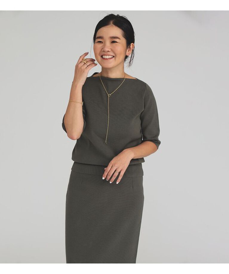 Demi-Luxe BEAMS 「シンプル ボートネックニット .M」|ニット・セーター|