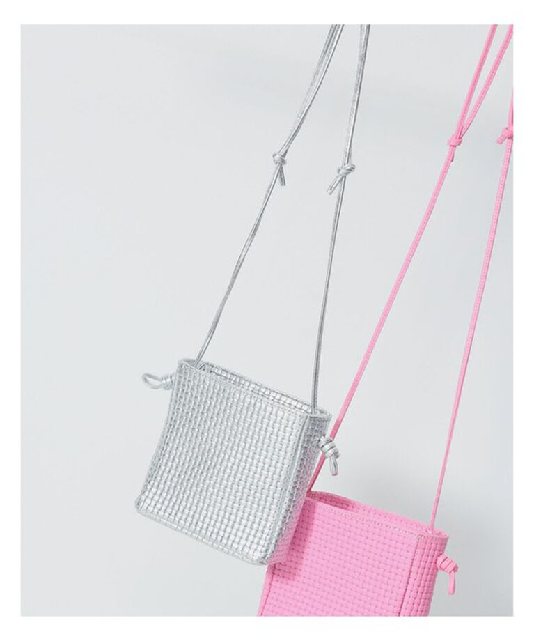 Demi-Luxe BEAMS 「NOMADIS / CARRE SILVER メッシュ  バッグ」|トートバッグ|SILVER