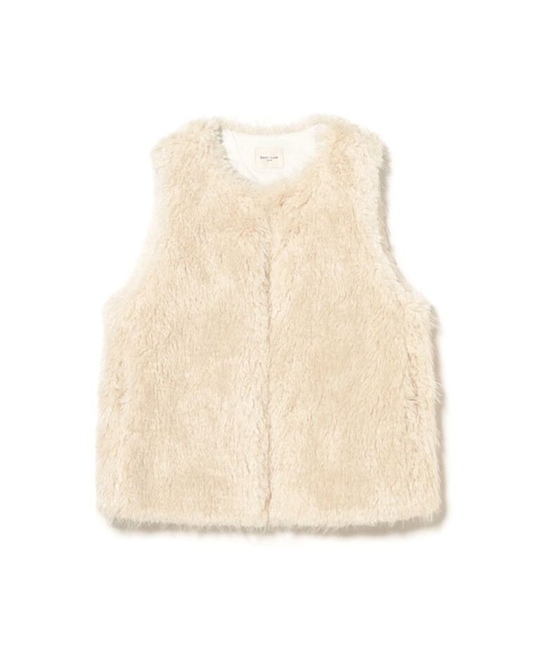 Demi-Luxe BEAMS 「ウェイビー フェイクファー ジレ」|ダウン|