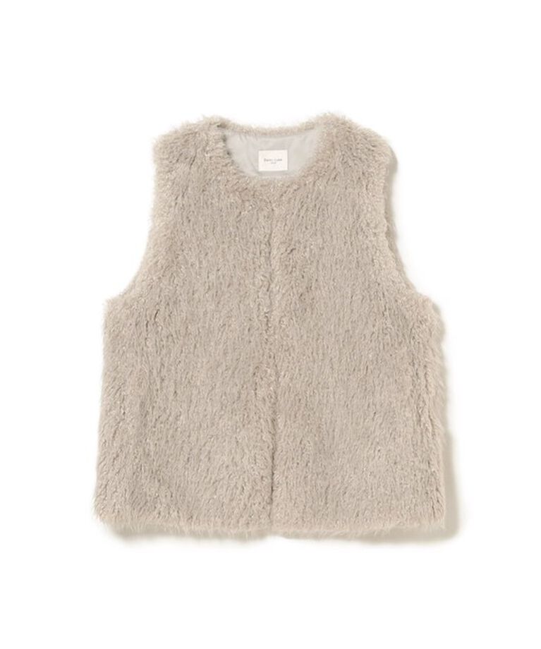 Demi-Luxe BEAMS 「ウェイビー フェイクファー ジレ」|ダウン|