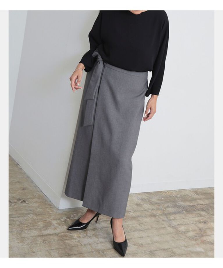 Demi-Luxe BEAMS 「LEE × Demi-Luxe BEAMS / ラップ ロングスカート .M」|スカート|