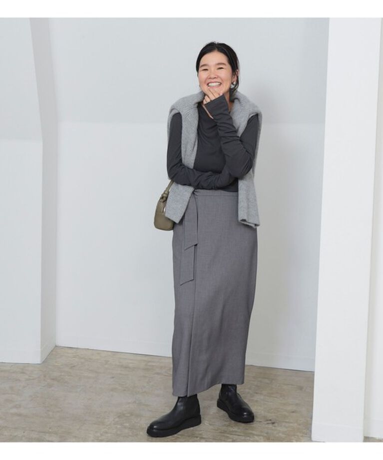 Demi-Luxe BEAMS 「LEE × Demi-Luxe BEAMS / ラップ ロングスカート .M」|スカート|