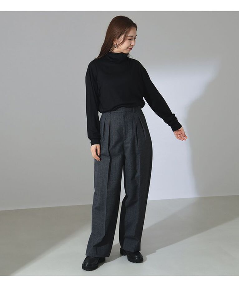 Demi-Luxe BEAMS 「SLOANE / ウール 天竺 タートルネック ニットTシャツ」|Tシャツ・カットソー|