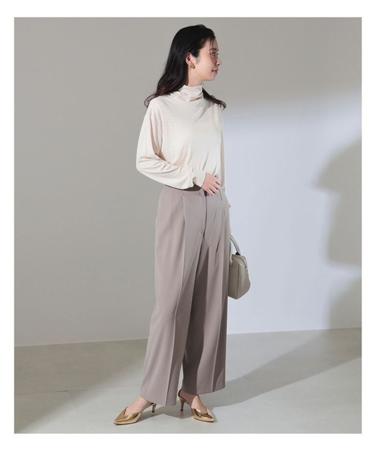 Demi-Luxe BEAMS 「SLOANE / ウール 天竺 タートルネック ニットTシャツ」|Tシャツ・カットソー|