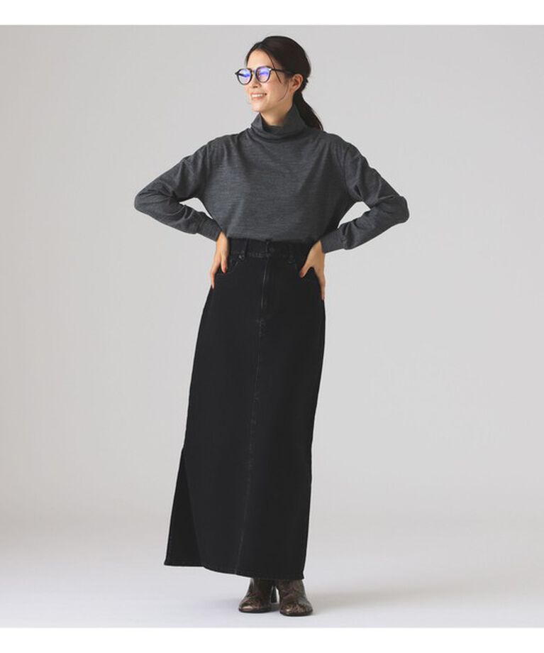Demi-Luxe BEAMS 「SLOANE / ウール 天竺 タートルネック ニットTシャツ」|Tシャツ・カットソー|