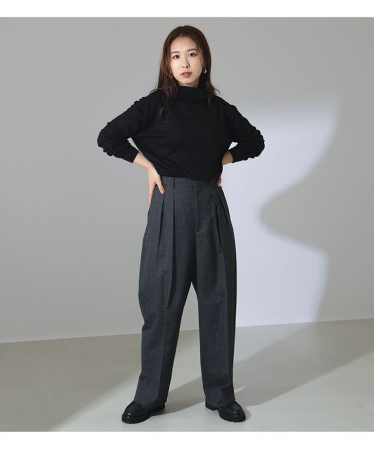 Demi-Luxe BEAMS 「SLOANE / ウール 天竺 タートルネック ニットTシャツ」|Tシャツ・カットソー|