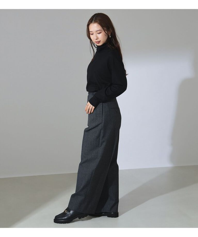 Demi-Luxe BEAMS 「SLOANE / ウール 天竺 タートルネック ニットTシャツ」|Tシャツ・カットソー|