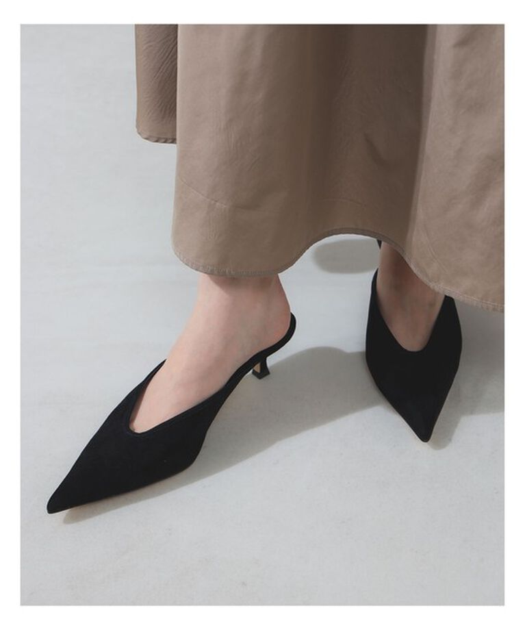 Demi-Luxe BEAMS 「TONY BIANCO / KIKO スエードミュール」|パンプス|BLACK