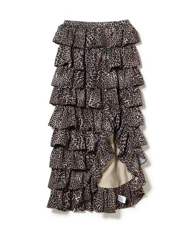Ray BEAMS 「sister jane / Lennox Leopard Ruffle Skirt」|スカート|