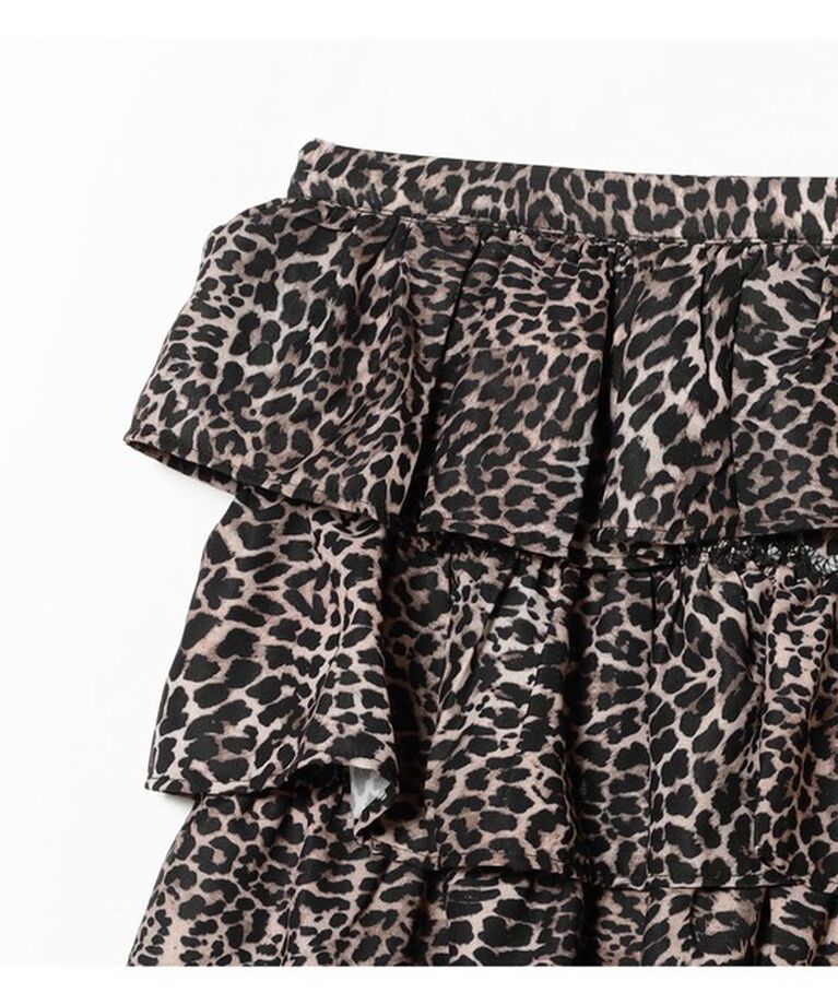 Ray BEAMS 「sister jane / Lennox Leopard Ruffle Skirt」|スカート|