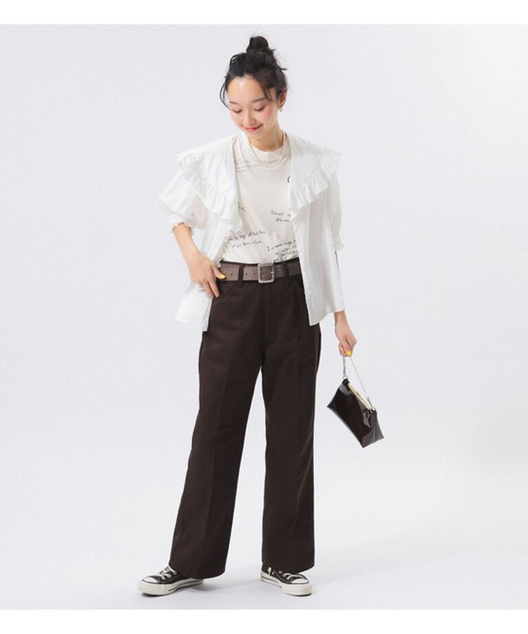 BEAMSBOY「【別注】DICKIES / ワーク フレア パンツ」|チノ|