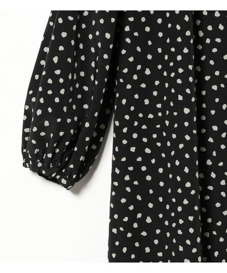Demi-Luxe BEAMS 「変形ドット ティアードワンピース」|ワンピース|