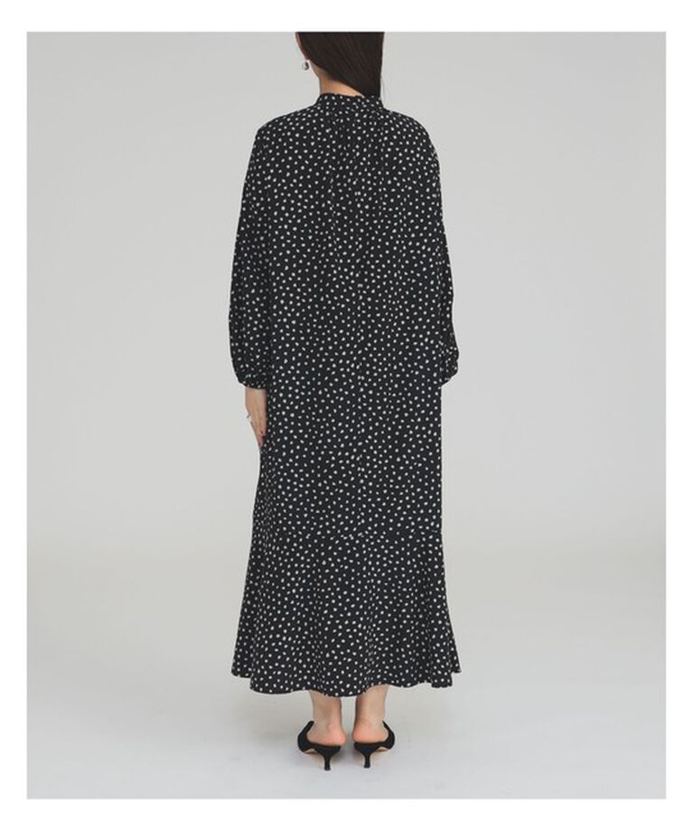 Demi-Luxe BEAMS 「変形ドット ティアードワンピース」|ワンピース|