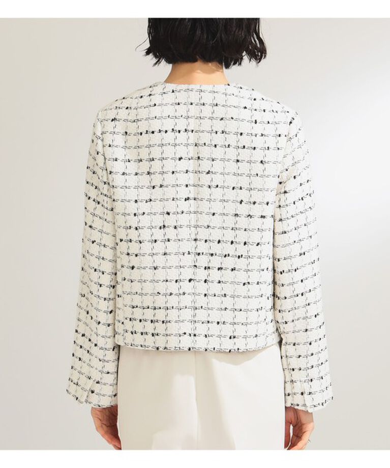 Demi-Luxe BEAMS 「ツイード ノーカラー ジャケット」|ダッフルコート|