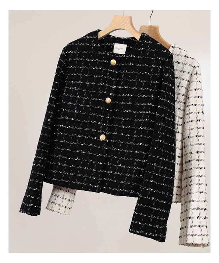 Demi-Luxe BEAMS 「ツイード ノーカラー ジャケット」|ダッフルコート|