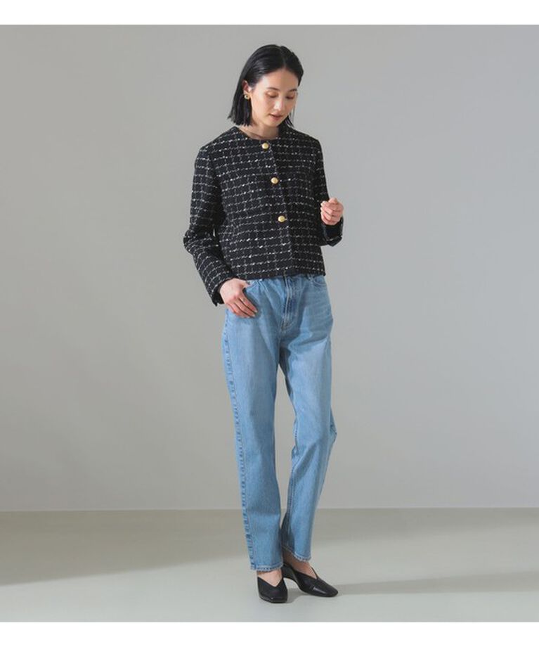 Demi-Luxe BEAMS 「ツイード ノーカラー ジャケット」|ダッフルコート|