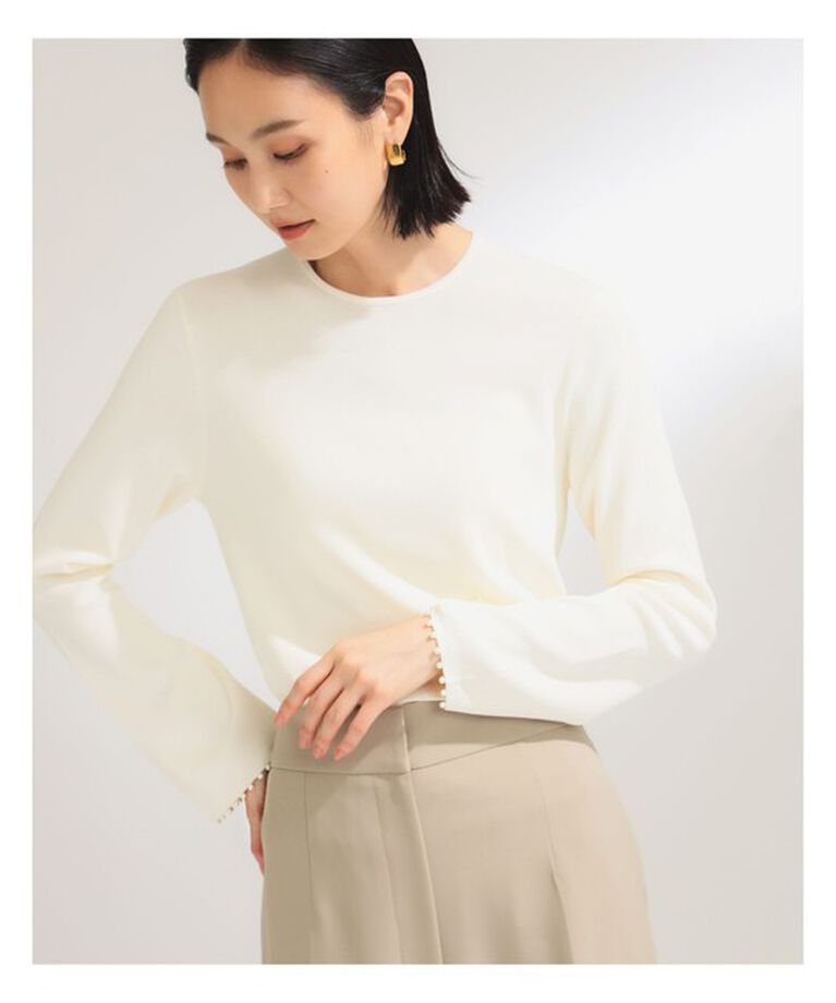 Demi-Luxe BEAMS 「アセテート ナイロン パール プルオーバー」|ニット・セーター|