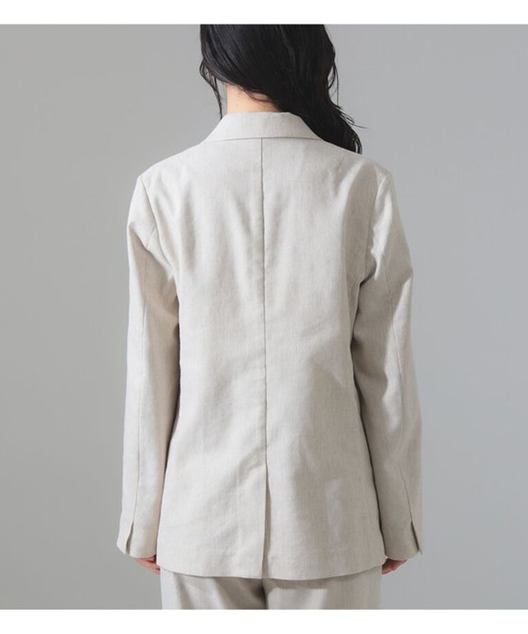 Demi-Luxe BEAMS 「【別注】TICCA / ソリッド リネン ダブル ジャケット」|ダッフルコート|