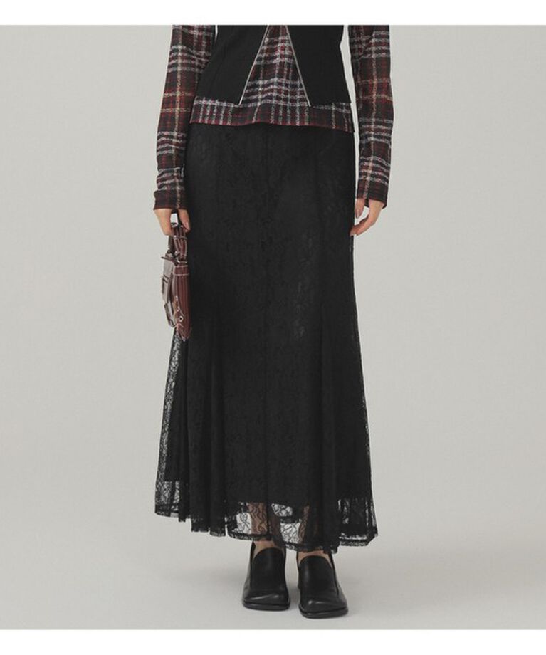 Ray BEAMS 「レース 2way マーメイド スカート」|スカート|BLACK