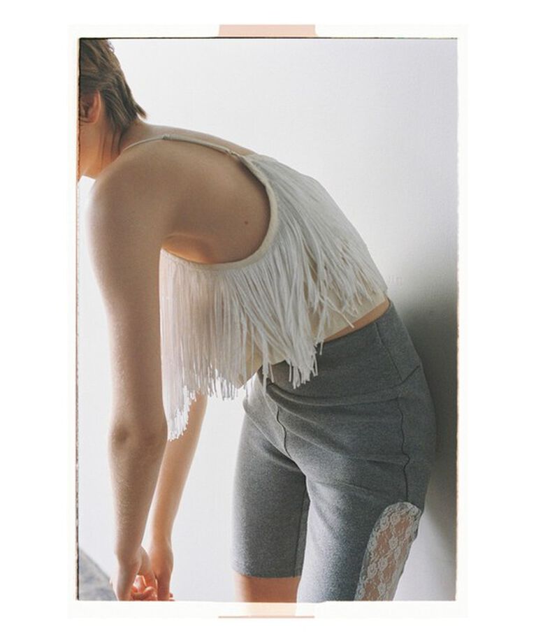 Ray BEAMS 「サイド レース バイカー パンツ」|その他|GREY