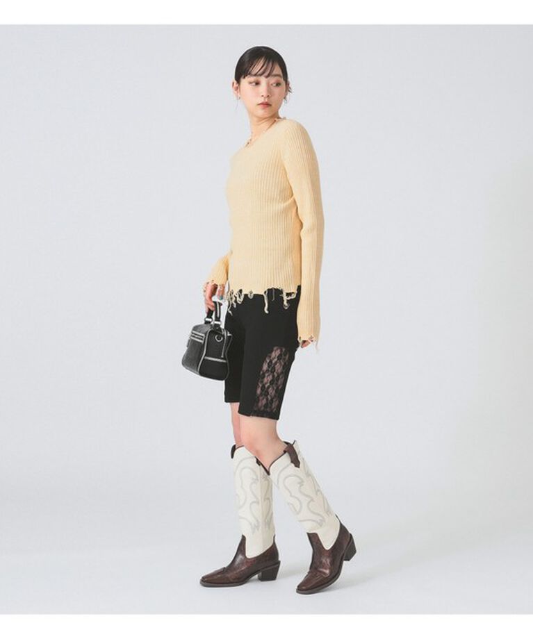Ray BEAMS 「サイド レース バイカー パンツ」|その他|