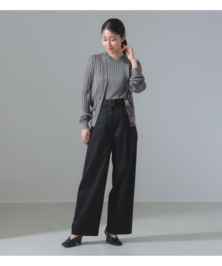 Demi-Luxe BEAMS 「SLOANE / 18ゲージ ワイドリブ カーディガン」|ニット・セーター|