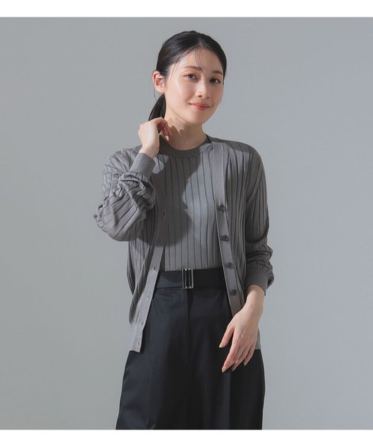 Demi-Luxe BEAMS 「SLOANE / 18ゲージ ワイドリブ カーディガン」|ニット・セーター|