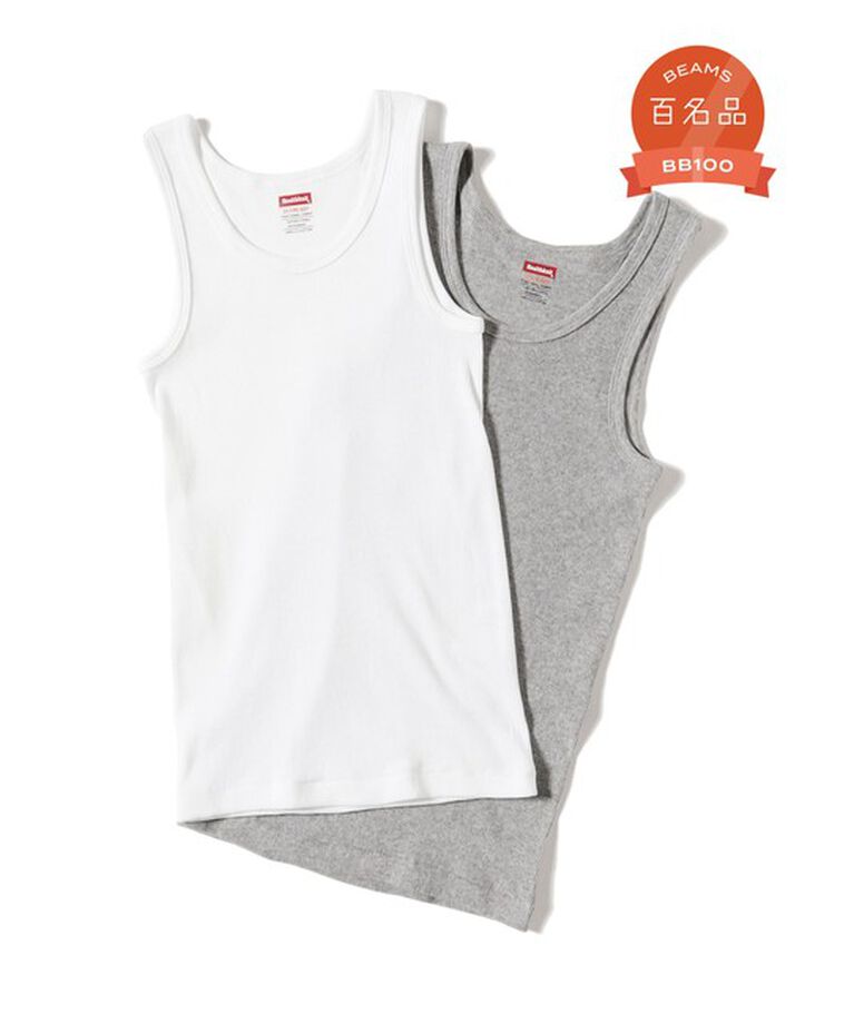 BEAMSBOY「【別注】Healthknit / リブ タンク セット」|Tシャツ・カットソー|WHITE/GREY
