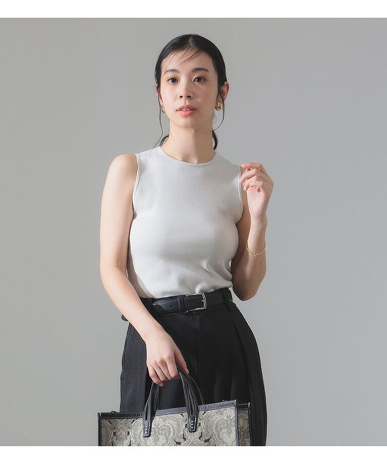 Demi-Luxe BEAMS 「コットン 16ゲージ ノースリーブ プルオーバー」|ニット・セーター|