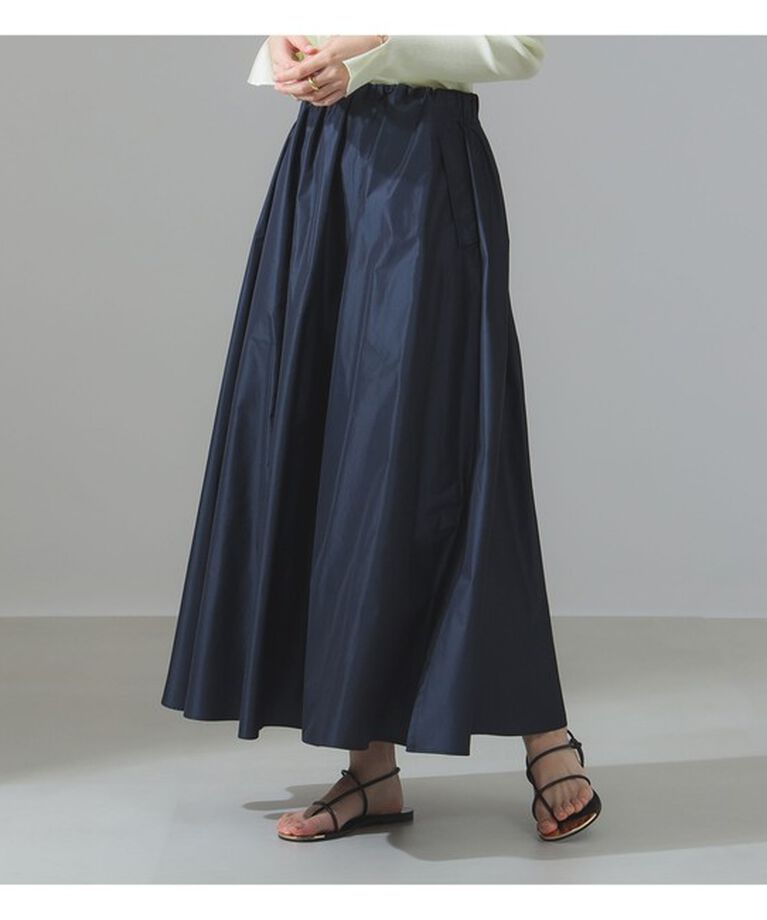 Demi-Luxe BEAMS 「タフタ ボリュームスカート」|スカート|NAVY