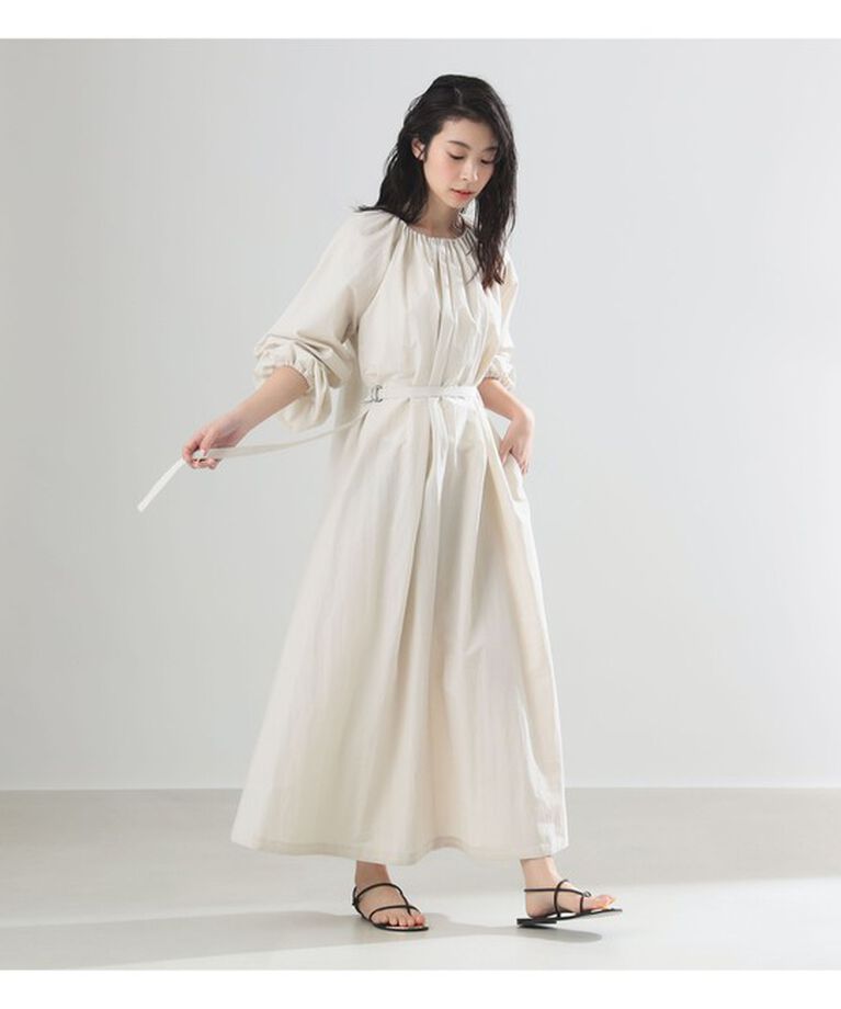 Demi-Luxe BEAMS 「AK+1 / ネックギャザー ワンピース」|ワンピース|