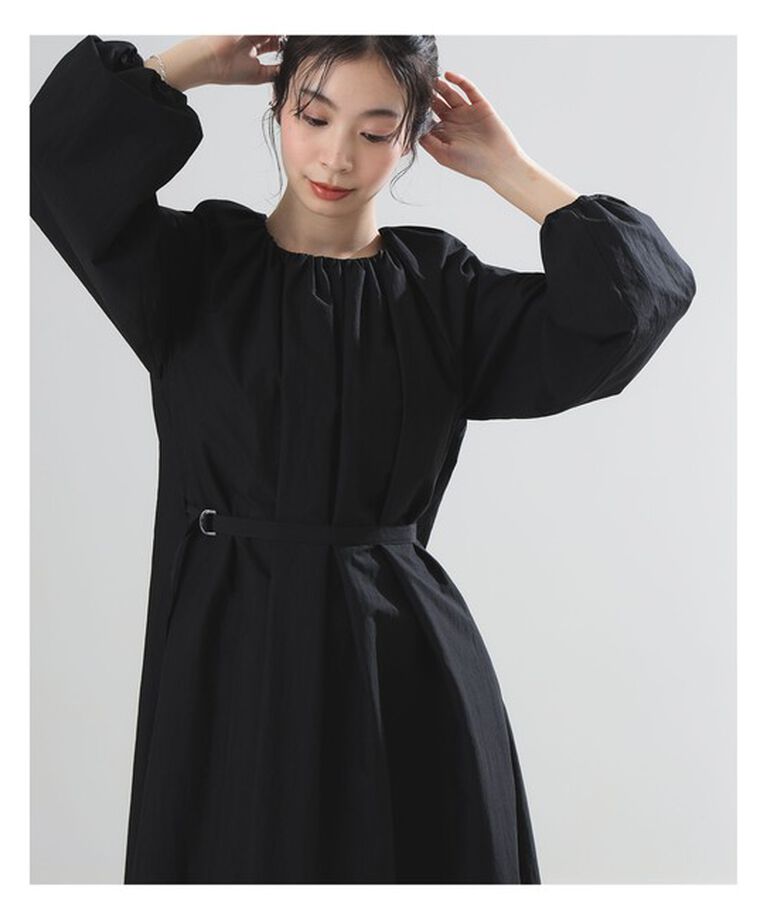 Demi-Luxe BEAMS 「AK+1 / ネックギャザー ワンピース」|ワンピース|