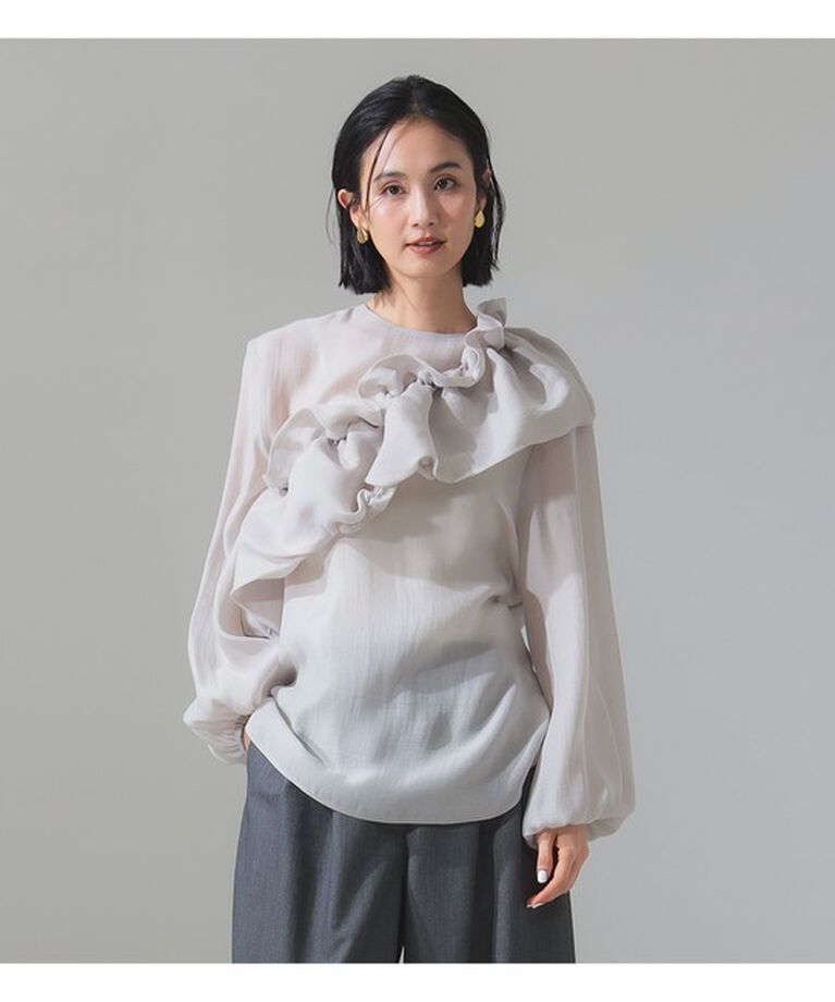 Demi-Luxe BEAMS 「マルチウェイ シアー ブラウス」|シャツ・ブラウス|SILVER