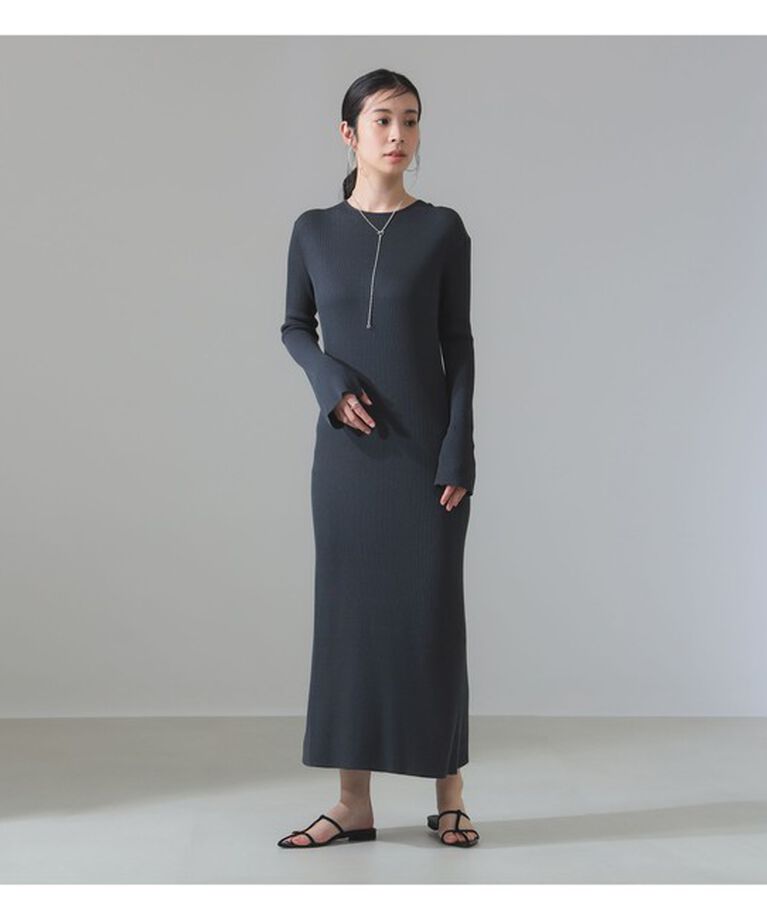 Demi-Luxe BEAMS 「コットンアセテート フレアスリーブ ワンピース」|ワンピース|