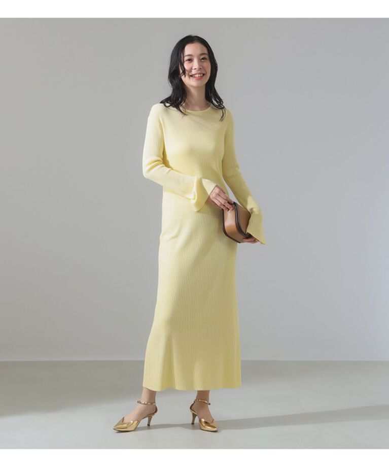 Demi-Luxe BEAMS 「コットンアセテート フレアスリーブ ワンピース」|ワンピース|