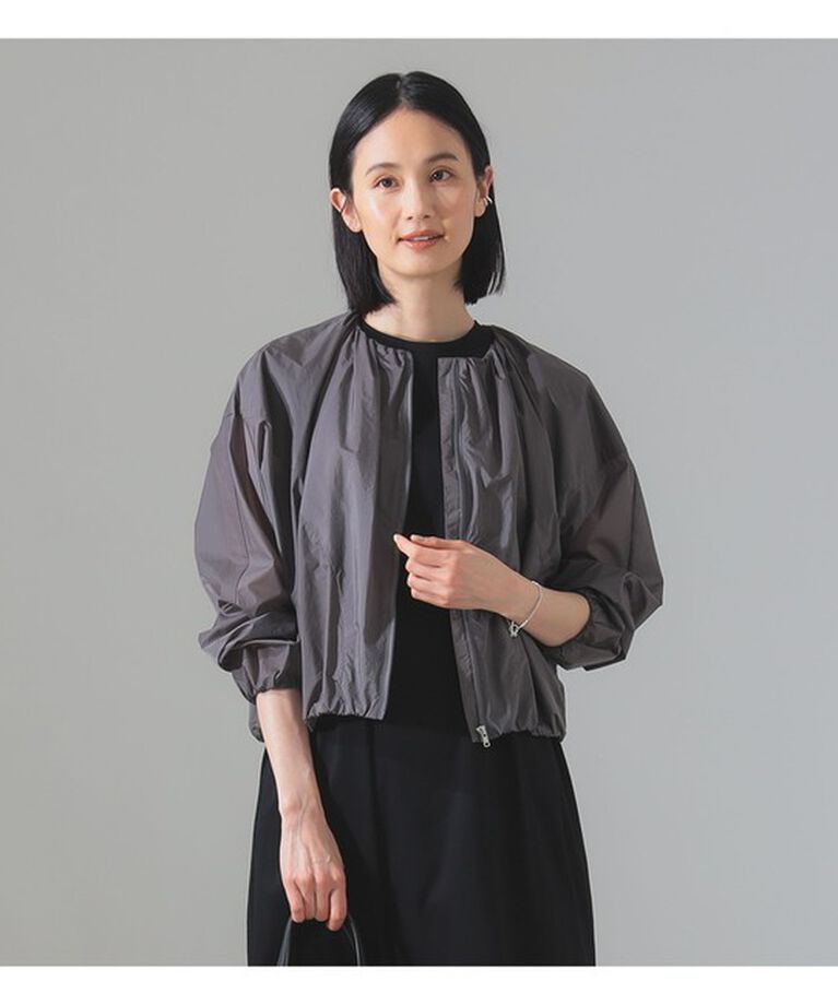 Demi-Luxe BEAMS 「シアー ドルマン ジップブルゾン」|ブルゾン・スタジャン|GREY