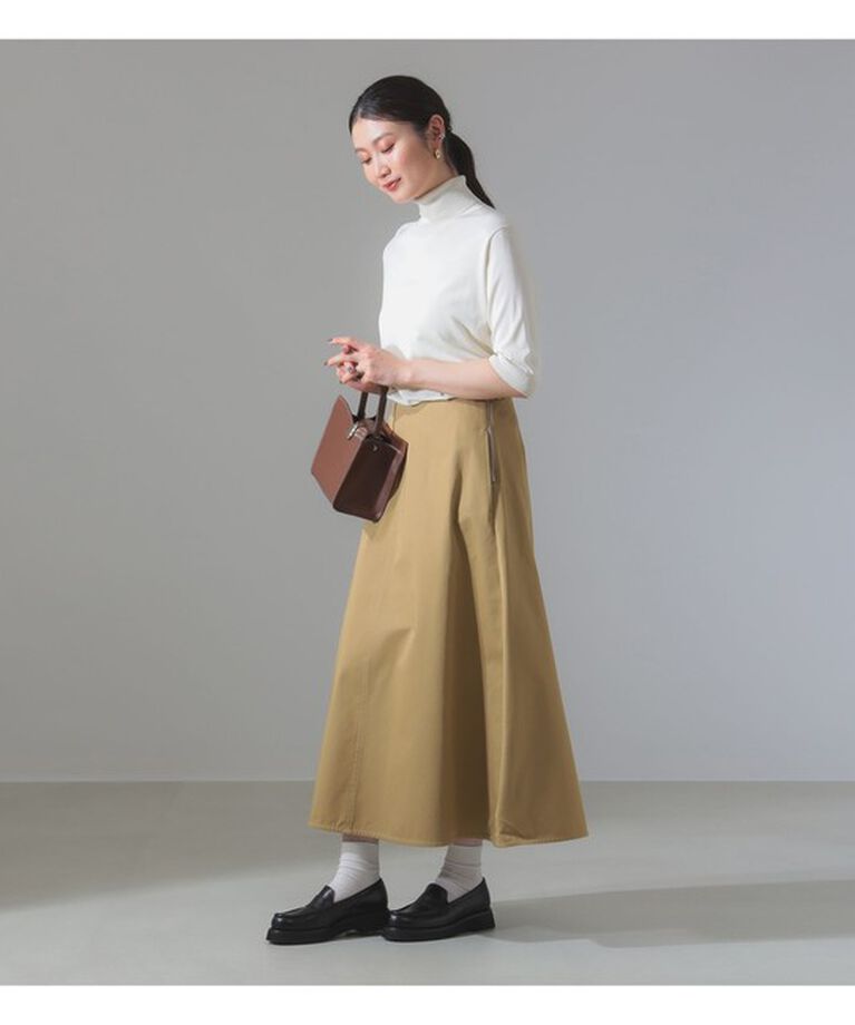 Demi-Luxe BEAMS 「シルク ハーフスリーブ タートルネック ニット」|ニット・セーター|
